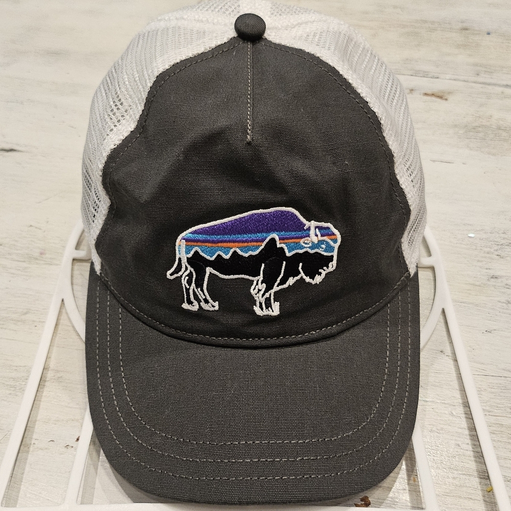 NWOT Patagonia Fitz Roy Buffalo Bison Snapback Trucker Hat  - OSFA